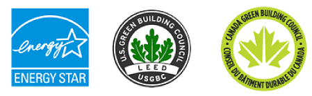 Environmental certifications logos